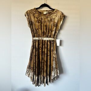 Joyfolie Mia Joy Brown Velvet Dress, NWT, girls 14